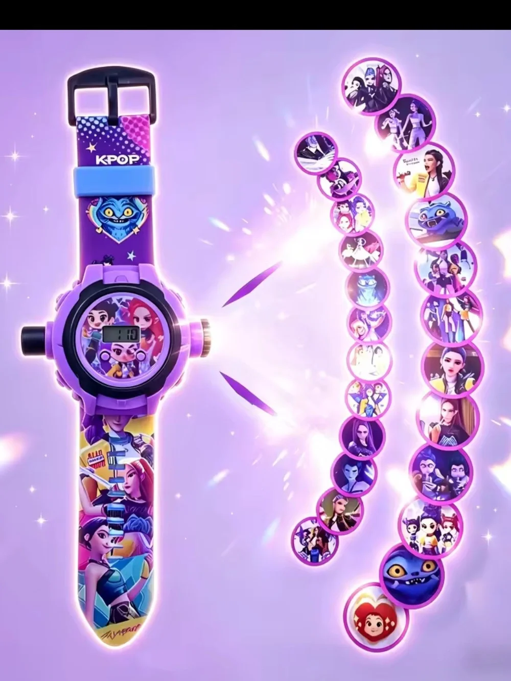 Kpop demon hunters kids Purple Projection 24 images Watch - Kpop Demon Hunters